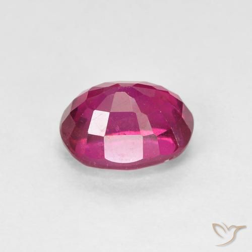 Ruby Gemstone in 7.5 x 6 mm Size for Sale, Ruby Stone in Light Red Color