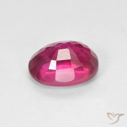 Ruby Gemstone in 8 x 6 mm (calibrated) Size for Sale, Ruby Stone in Light Red Color