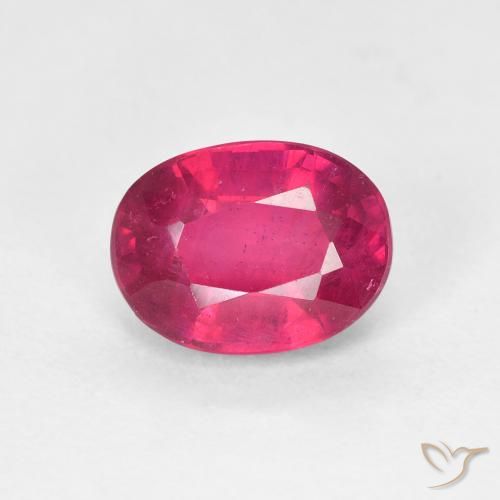 1.88 ct Oval Cut Ruby, 7.8 x 5.9 mm From Madagascar, Photo A