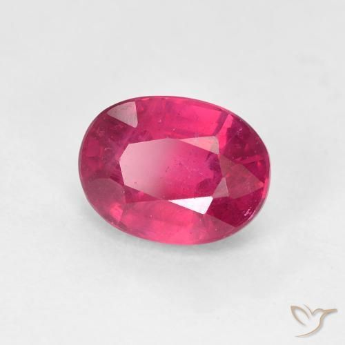 1.88 ct Red Ruby Stone, Natural Ruby in Oval Facet Shape for Sale