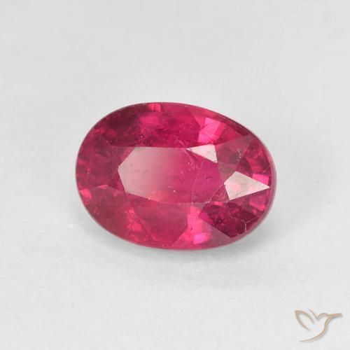 1.94 ct Red Ruby Stone, Natural Ruby in Oval Facet Shape for Sale