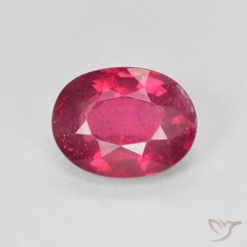 1.80ct Natural Light Red Ruby, Oval, VS-SI