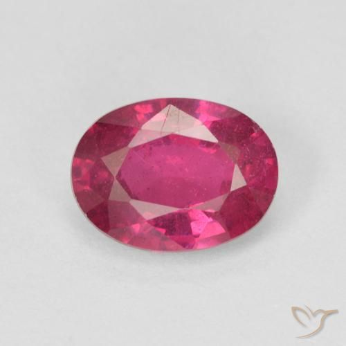 1.65ct Natural Light Red Ruby, Oval, VS-SI