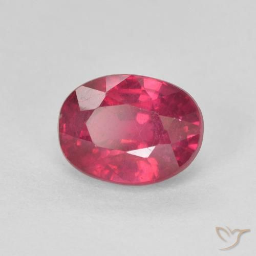 1.94ct Natural Light Red Ruby, Oval, VS-SI
