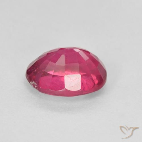 Ruby Gemstone in 8 x 6 mm (calibrated) Size for Sale, Ruby Stone in Light Red Color