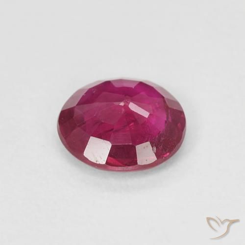 Ruby Gemstone in 5.8 mm Size for Sale, Ruby Stone in Light Red Color