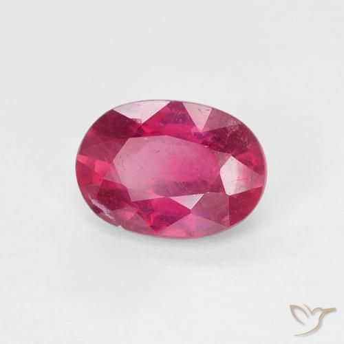 1.15 ct Red Ruby Stone, Natural Ruby in Oval Facet Shape for Sale