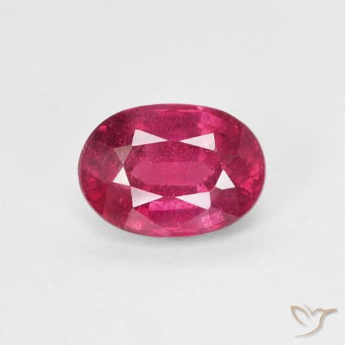 1.21ct Natural Light Red Ruby, Oval, VS