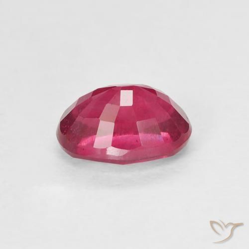 Ruby Gemstone in 7 x 5 mm (calibrated) Size for Sale, Ruby Stone in Pinkish Red Color