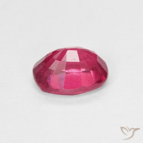 Ruby Gemstone in 7 x 5 mm (calibrated) Size for Sale, Ruby Stone in Light Red Color