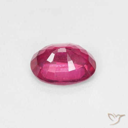 Ruby Gemstone in 6.6 x 5 mm Size for Sale, Ruby Stone in Light Red Color
