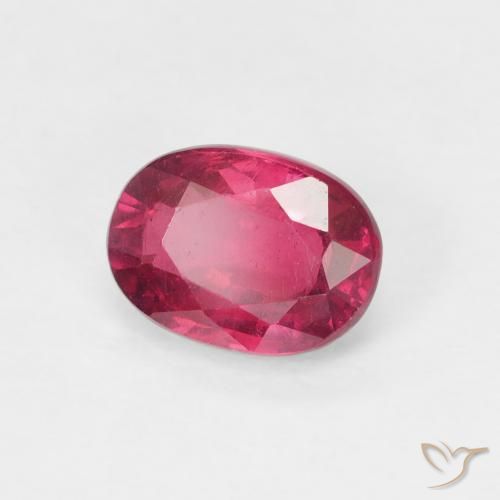 1.32 ct Red Ruby Stone, Natural Ruby in Oval Facet Shape for Sale