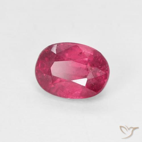 1.21 ct Red Ruby Stone, Natural Ruby in Oval Facet Shape for Sale
