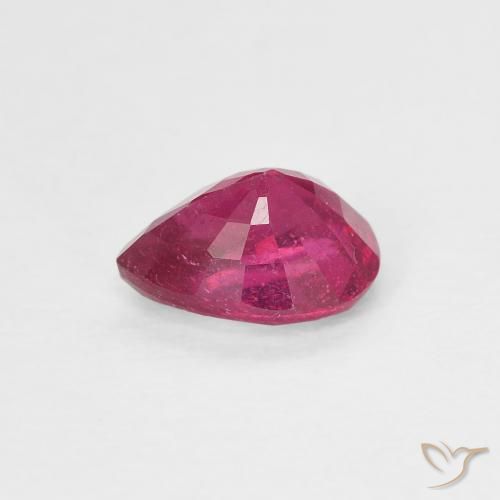 Ruby Gemstone in 6.5 x 5 mm Size for Sale, Ruby Stone in Pinkish Red Color