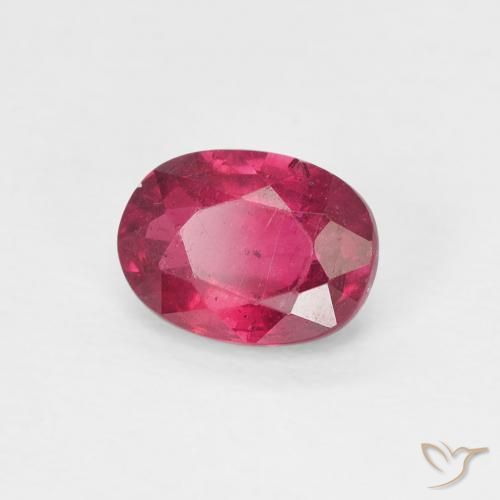 1.08 ct Red Ruby Stone, Natural Ruby in Oval Facet Shape for Sale