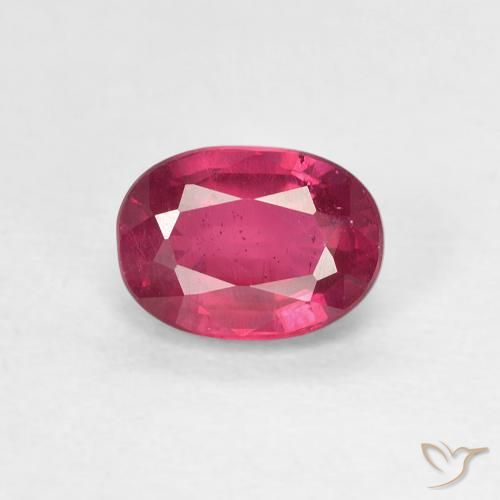 1.26ct Natural Deep Reddish Pink Ruby, Oval, VS