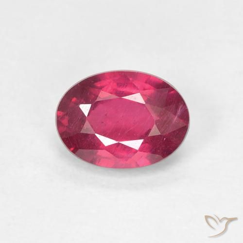 1.19 ct Oval Cut Ruby, 7 x 5.2 mm From Madagascar, Photo A