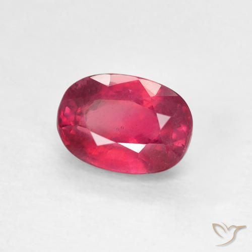 1.33 ct Red Ruby Stone, Natural Ruby in Oval Facet Shape for Sale