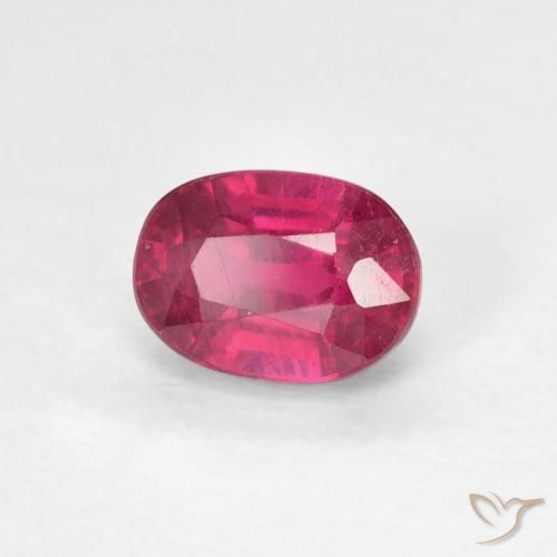 1.30 ct Red Ruby Stone, Natural Ruby in Oval Facet Shape for Sale