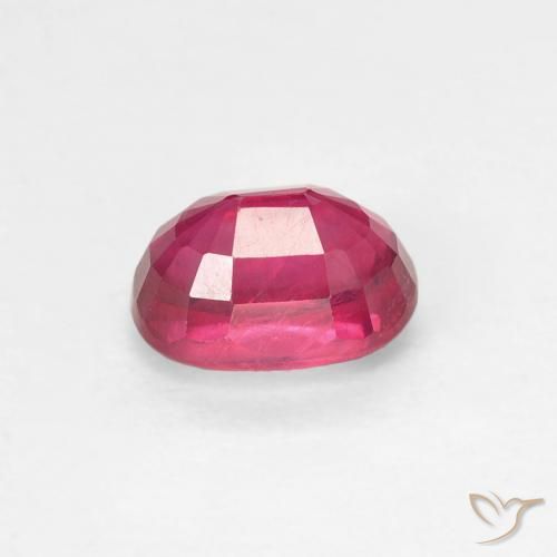 Ruby Gemstone in 6.7 x 4.9 mm Size for Sale, Ruby Stone in Light Red Color