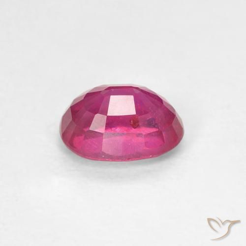 Ruby Gemstone in 6.6 x 4.9 mm Size for Sale, Ruby Stone in Light Red Color