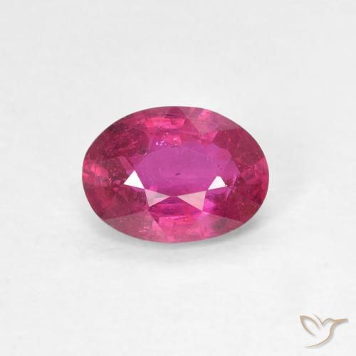 0.96ct Natural Light Red Ruby, Oval, VS