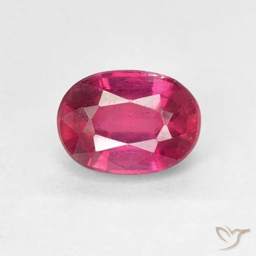 1.46ct Natural Light Red Ruby, Oval, VS