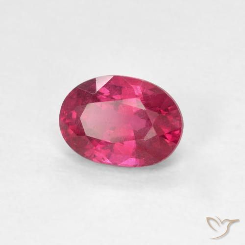 1.10 ct Red Ruby Stone, Natural Ruby in Oval Facet Shape for Sale