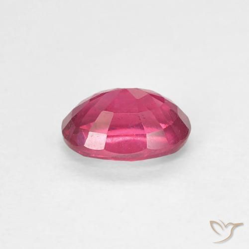 Ruby Gemstone in 6.7 x 4.9 mm Size for Sale, Ruby Stone in Light Red Color
