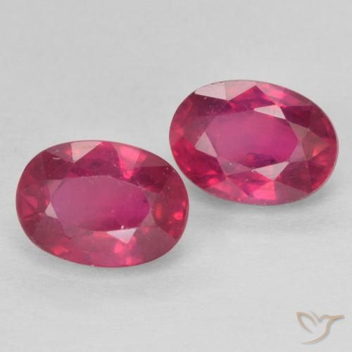 Best Loose Rubies for a pair of Earrings
