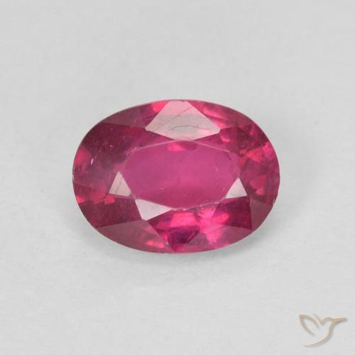 1.09ct Natural Light Red Ruby, Oval, VS