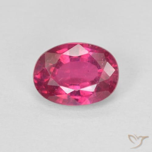 1.17ct Natural Light Red Ruby, Oval, VS
