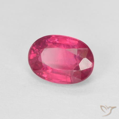 1.20 ct Red Ruby Stone, Natural Ruby in Oval Facet Shape for Sale