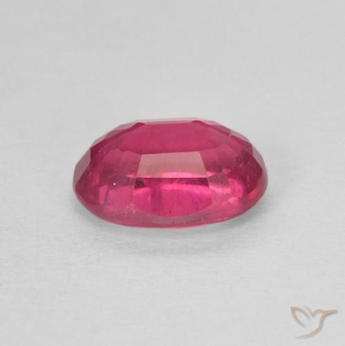 Ruby Gemstone in 7 x 5 mm (calibrated) Size for Sale, Ruby Stone in Light Red Color