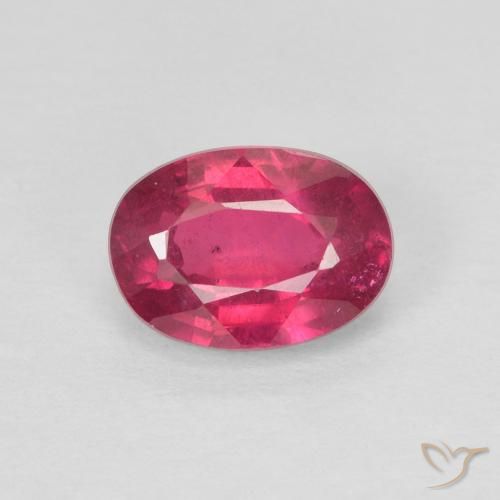 1.16ct Natural Light Red Ruby, Oval, VS