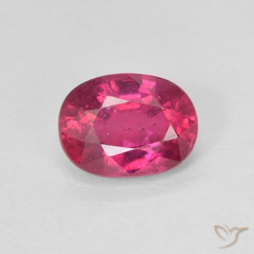 1.16ct Natural Light Red Ruby, Oval, VS-SI