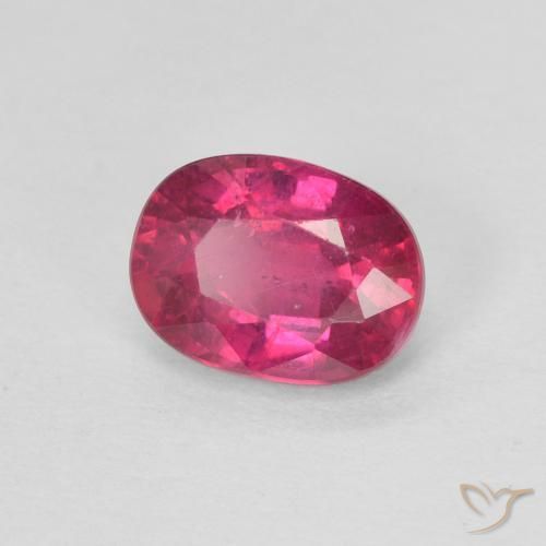 1.16 ct Red Ruby Stone, Natural Ruby in Oval Facet Shape for Sale