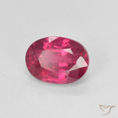 1.20 ct Red Ruby Stone, Natural Ruby in Oval Facet Shape for Sale