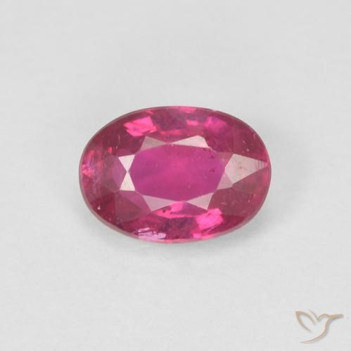 0.99ct Natural Light Red Ruby, Oval, VS-SI