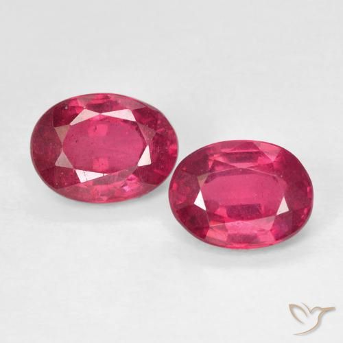 2.1 ct Oval Cut Ruby, 6.9 x 5.1 mm From Madagascar, Photo A