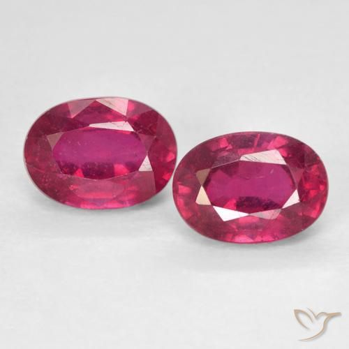 2.75 ct Oval Cut Ruby, 7 x 5.2 mm From Madagascar, Photo A