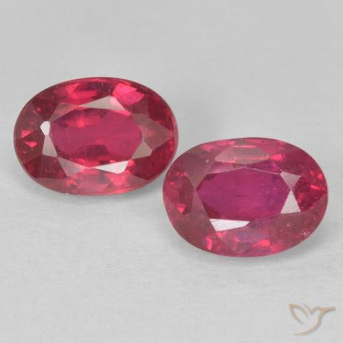 2.54 ct Oval Cut Ruby, 7 x 5 mm From Madagascar, Photo A