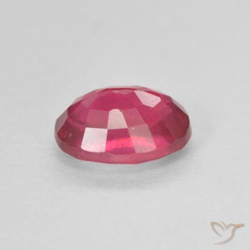 Ruby Gemstone in 7.1 x 5.2 mm Size for Sale, Ruby Stone in Reddish Pink Color