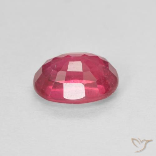 Ruby Gemstone in 7 x 5 mm (calibrated) Size for Sale, Ruby Stone in Medium Red Color