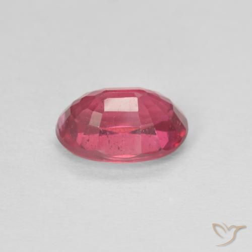 Ruby Gemstone in 7 x 5 mm (calibrated) Size for Sale, Ruby Stone in Medium Red Color