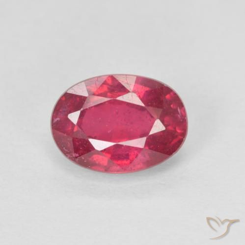 1.33ct Natural Medium Red Ruby, Oval, VS