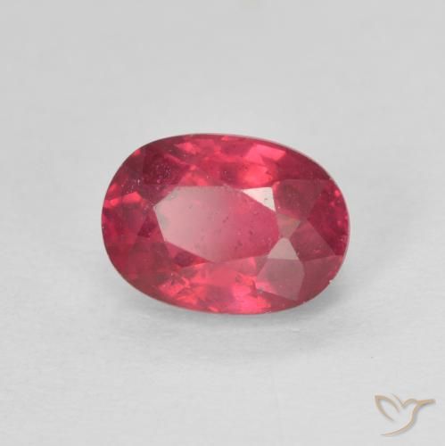 1.45 ct Red Ruby Stone, Natural Ruby in Oval Facet Shape for Sale