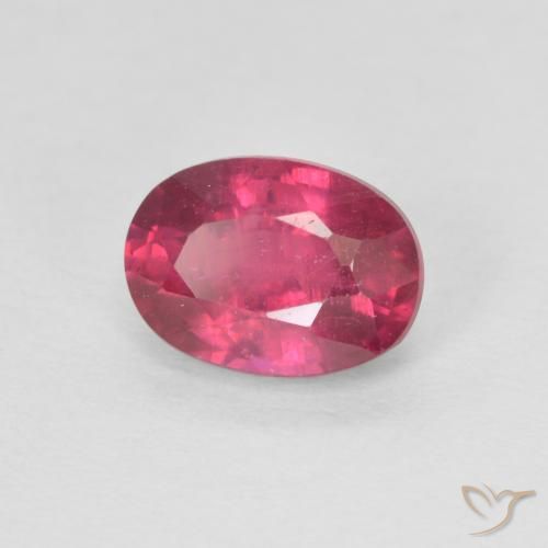 1.30 ct Red Ruby Stone, Natural Ruby in Oval Facet Shape for Sale