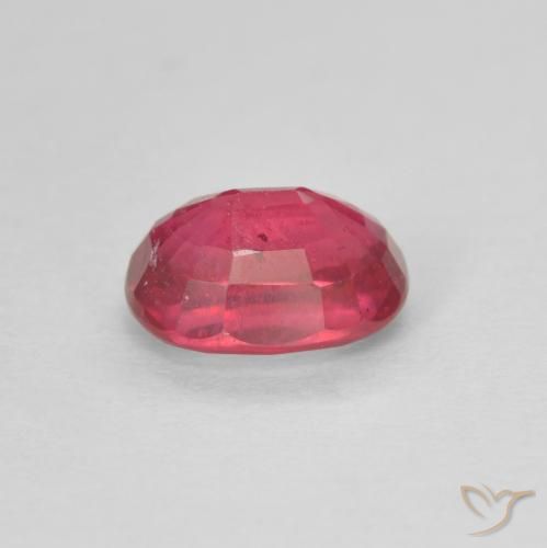 Ruby Gemstone in 7 x 5 mm (calibrated) Size for Sale, Ruby Stone in Medium Red Color