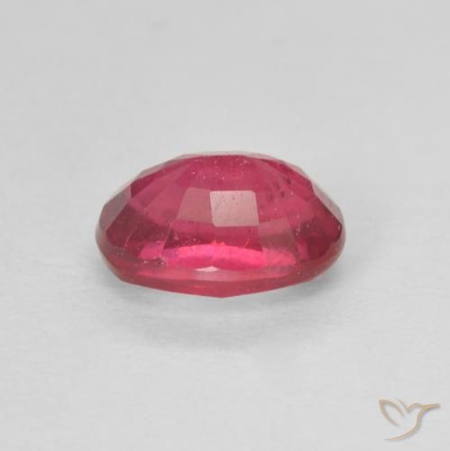Ruby Gemstone in 7 x 5 mm (calibrated) Size for Sale, Ruby Stone in Pinkish Red Color